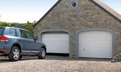 Wider passage With older up-and-over doors, driving in and out is often a matter of millimetres.