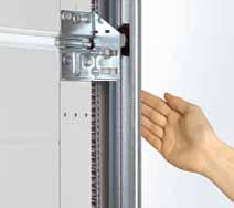 Safety features in accordance with European standard 13241-1 Anti-fall safeguard/trap protection Hörmann sectional doors are tested and certified in accordance with the high safety