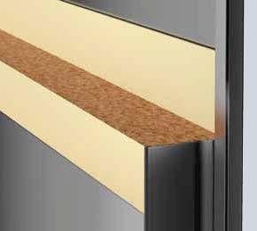 construction of the door leaf ensures particularly high stability and