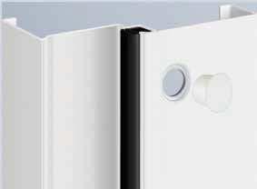 Precise fitting in the fastening holes Edge guard All doors that are not provided with lock plates
