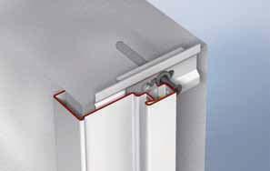 After this step, the door leaf can be adjusted so that it is optimally fitted to the seal.