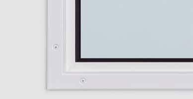 More design options provided by glazings Aluminium or steel glazing frame As
