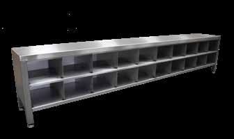 1000 to 2500mm 350mm 450mm 90mm SB2500-20 SB1200-SH Seating bench with shoe compartments W D COMPARTMENTS