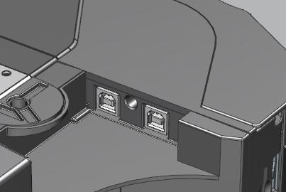 way connector. The USB sockets can also be used for programming the Printer Module & the NV200 units USB 2.