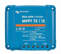 BLUESOLAR CHARGE CONTROLLER MPPT 75/15 and MPPT 100/15 Ultra fast Maximum Power Point Tracking (MPPT) Especially in case of a clouded sky, when light intensity is changing continuously, an ultra fast
