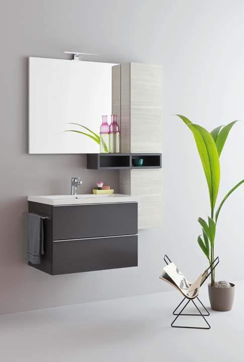 Clever Mineralguss console Strong Mirror Less with Win led spotlight Mirror