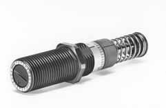 Miniature Shock Absorbers AS3/8x1 Adjustable 28 ACE Controls 3/8x1" bore adjustable miniature shock absorber offers high energy capacity and a wide effective weight range for handling a variety of