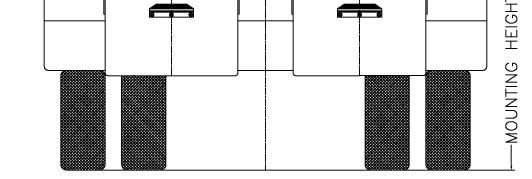 Relocate lower mounted tail lights as needed. 3. Measure and mark the centerline of the truck hopper. The centerline of the unit or units should be a minimum of 17 from the hopper centerline. 4.
