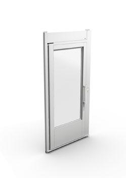 Doors Aritco 4000 General information The landing doors installed at each landing are made of toughened galvanized steel and laminated and toughened glass, 8 mm thick.