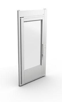 Doors Aritco 6000 General information The landing doors installed at each landing are made of toughened galvanized steel and laminated and toughened glass, 8 mm thick.