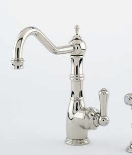 MIXER WITH SINGLE LEVER CHROME NICKEL AQUITAINE 4746 SINK MIXER WITH SINGLE LEVER AND