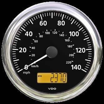 five warning lights Generic gauges The advanced technology used in Viewline makes it possible to process and