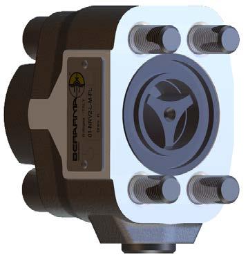 Non-Return Valve NRV-Type Key Features: Flange and valve integrated in the same body Connection for circuit pressure reading Easy to use Can be used with Berarma Size 2 and 3 pumps, but thanks to