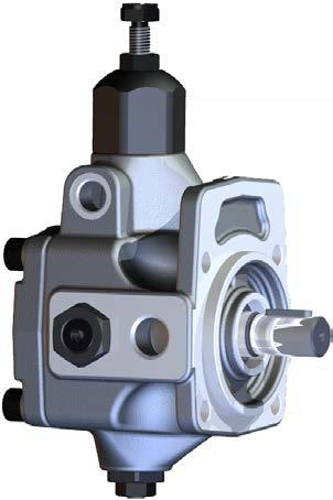 Variable displacement vane pump (with mechanical pressure compensator) PLP-Type Key Features: Rotation: Mounting flanges: Right (viewed from shaft end) 4-hole flange (UNI ISO 3019/2) and Rectangular