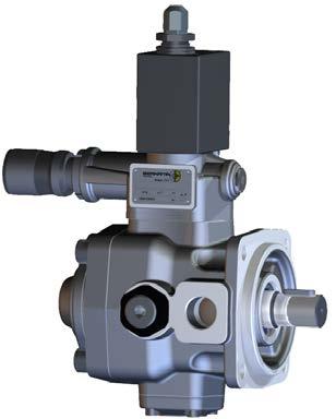 Variable displacement vane pumps (with hydraulic pressure compensator with horse power limiter device) PSPK-Type Key Features: Rotation: Right (viewed from shaft end) Mounting flanges: 4-hole flange