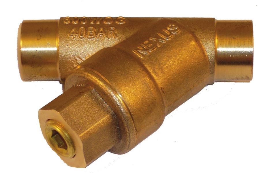 Nominal Size: ½", ¾", and 1" Body Material: Bronze/Copper Connection: Sweat Pressure Rating (psig): 500 Temp. Rating, F: 200 *Contact factory for unions rated at 600 PSIG and 325 F.