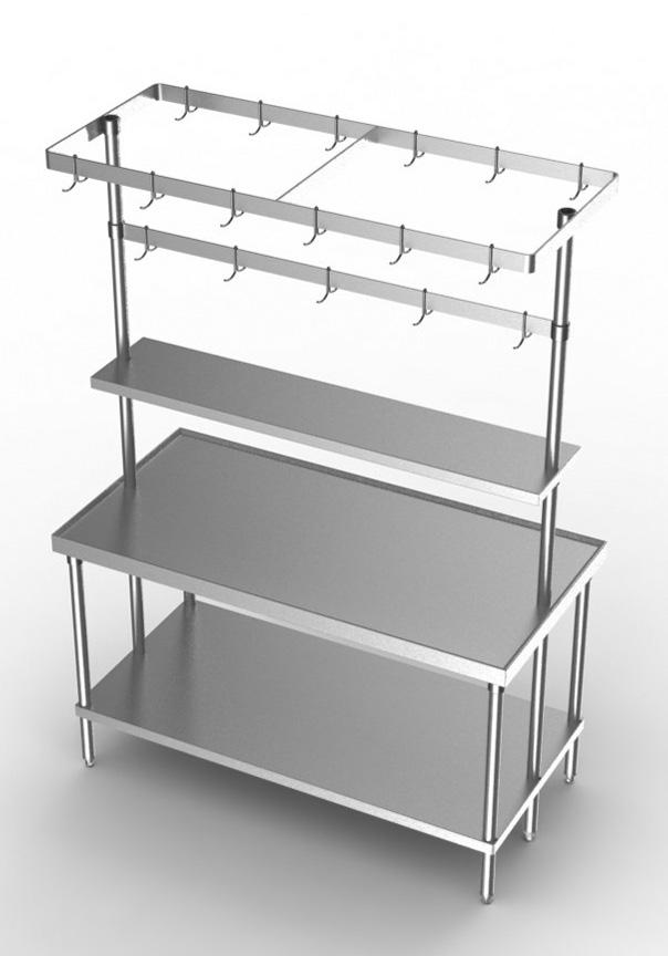 Flexible Work Centers Pot Racks, Spice Racks, & Utensil Racks T-175 SERIES T-176 SERIES T-177 SERIES Photos for Illustration Purposes Only All Components Sold Separately for Table Prices see pages