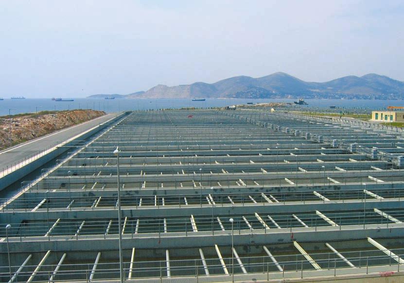 Psyttalia Wastewater Treatment Plant, Athens In 2003 2004, a total of 128 chain