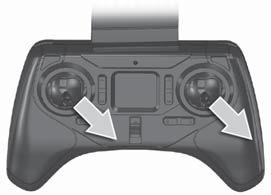 Tap the AUTO TAKEOFF/LAND button and the Ocular will take off and hover about 3 feet (1 meter) above the floor.