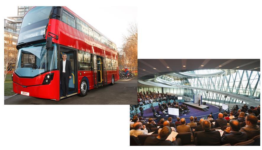 Pictures from Zero Emission Bus Conference 2016 Among the speakers : Mayor of London Sadiq
