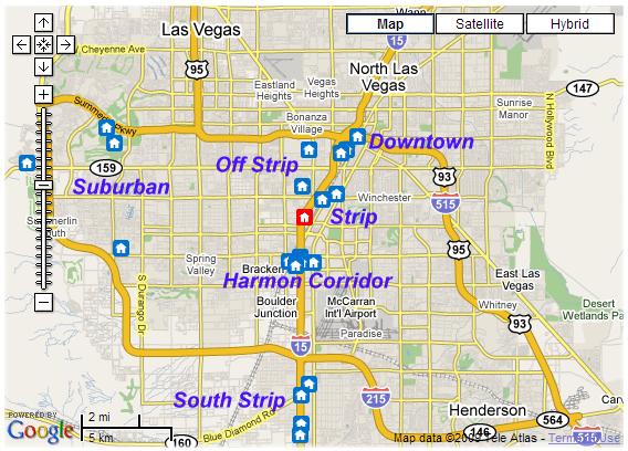 EXECUTIVE SUMMARY These projects are located in six geographic areas: (1) STRIP (Las Vegas Blvd south of Sahara to Russell Road) (2) SOUTH STRIP (Las Vegas Blvd south of Russell Road) (3) HARMON