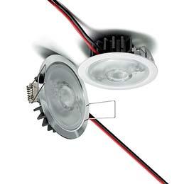 LEDSpots for Residential and Furniture Lighting Halogen Replacement LEDSpot SmartLine Complete LEDSpot equipped with optics, heat sink, leads and metal frame Technical notes Metal frame, round or