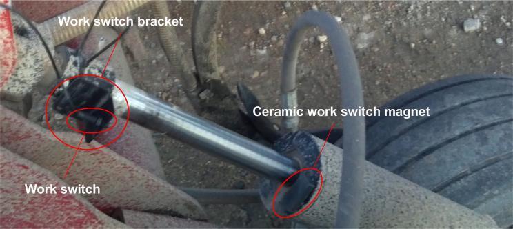 To install a work switch on an air seeder if no existing work switch is present NOTE: These instructions are for installing a work switch on an air seeder where no work switch was previously