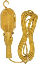 Portable Lighting Trouble Lamps Utility Clamp Lamp 4.34" (110.2mm) Yellow Trouble Lamps Heavy duty thermoplastic jacketed cord for rough surface.