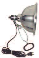 Utility Clamp Lamps Utility Sets Closet Light Utility Clamp Lamp and Accessories Removable threaded reflector. adjustable, rotate 360 and will adjust up to 180 angle. 7.5" (190.
