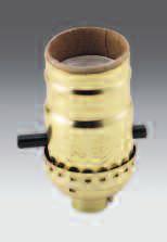 6mm) Electrolier Medium Base Metal Shell 2.35" (59.7mm) Caps threaded 0.125" (3.18mm) 27 I.P.S. fit standard lamp stems. Set screw prevents rotation of socket.