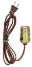 660 250 Push Socket 18/2 SPT-1 9' (2.74m) Brown 485-9* with Polarized Plug 12' (3.