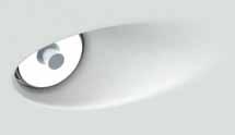 106 recessed luminaires Any colour: paintable plaster Colour metal ring: mat white (other colours on request) Included: installation system for gypsum ceiling 9-12 - 15 mm Optional: concrete box mist