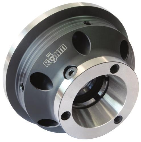The encompassing clamping of the CAPTIS collets features proven RÖHM quality with its high concentricity and repeatability of 0.005 mm and excellent force distribution.
