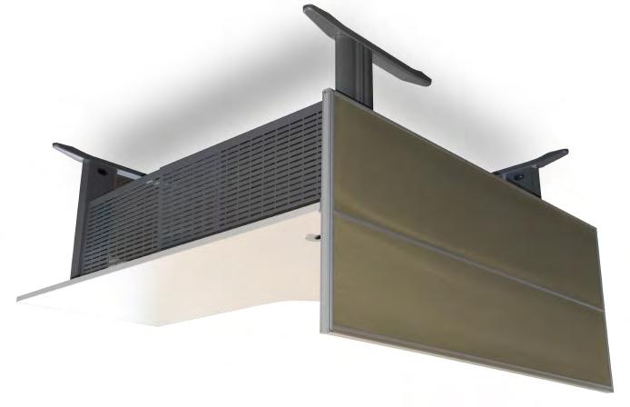 POA) Desk Mounted Separation Screens available at 725H x 1500W & 725H x 1800W Fabrics
