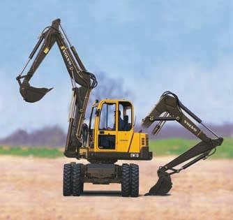 A hydraulic oscillation locking device ensures perfect stability of the excavator in all positions.