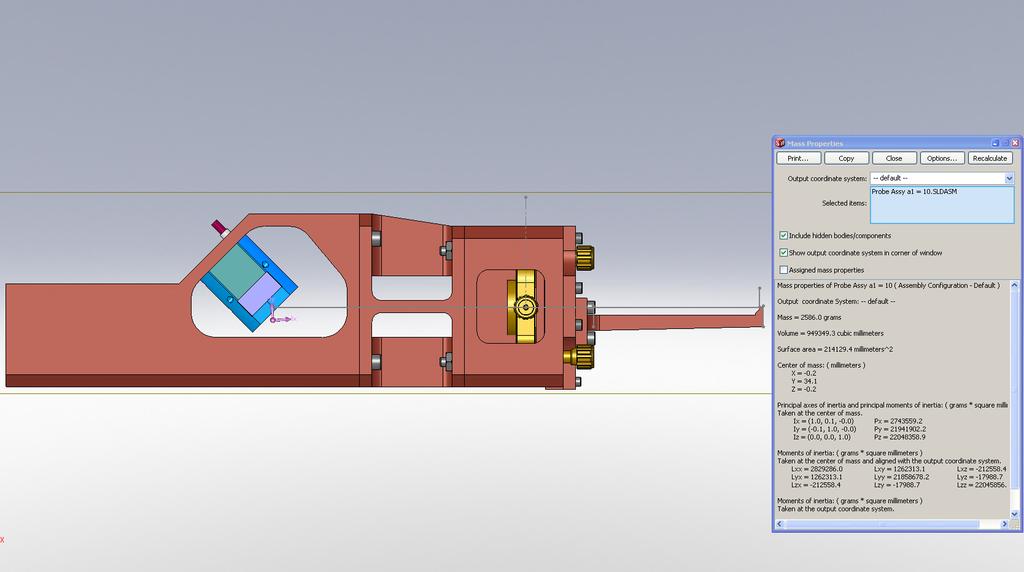 Lever Arm CG Location The Lever Arm Assembly shall be designed to locate its CG as close as possible to the Lever