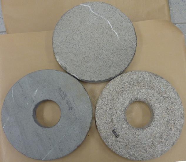 of 390 mm Figure 13: Sample in SR-ITD Figure 14 Coring of stone sample with a diameter of 390 mm Figure 15: