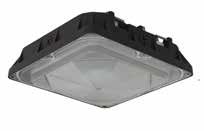 62 H Replaces: 4W LED = 17MH, 80W LED = 20MH HOING 120-277 A Die cast aluminum housing with durable, dark bronze powder coat finish, and a heat-resistant polycarbonate lens Junction box mounting