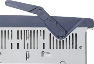 The special interlocking mechanism on the handle ensures that the in-line disconnector must be switched off before it is possible to open the