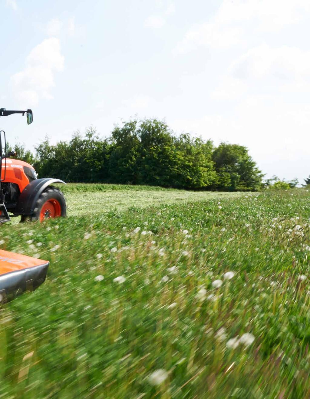 WHAT IS IMPORTANT All Kubota disc mowers are built for performance in even the toughest conditions.