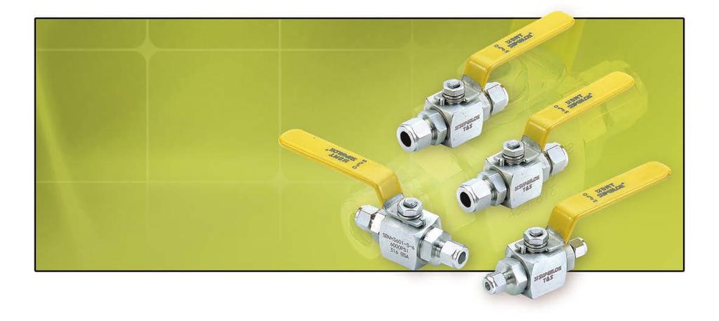 360 SERIES THREE PIECE HIGH-PRESSURE TYPE SBVH360 Series Features Compact design High flow rate with maximum orifice Variety of End Connections Anti blow-out stem design Each and every valve is