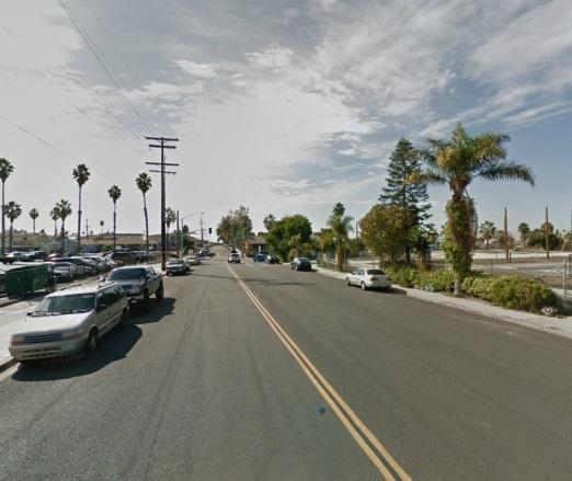 West of Coast Highway, Oceanside Boulevard is a two-lane undivided collector street, and parallel on-street parking is permitted.
