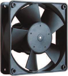 Frequenzy Voltage Range NEW TYPE ACmaxx Axial Fans Series AC 4300 9 x 9 x 3 mm Fans with electronically commutated external rotor motor for connection to AC voltage.
