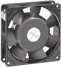 AC Axial Fans Series 3900 9 x 9 x 5 mm AC fans with internal rotor shaded-pole motor. Impedance protected against overloading. Metal fan housing, impeller of mineral-reinforced plastic PA.