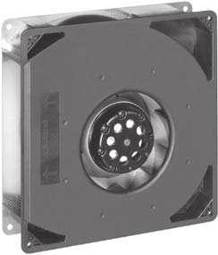 AC Radial Fans Series RG 60 0 x 0 x 56 mm Technology AC radial blower with external rotor shaded-pole motor. Thermal contactor as protection against thermal overloading.