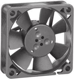 DC Axial Fans Series 500 F 50 x 50 x 5 mm DC fans with electronically commutated external rotor motor. Fully integrated commutation electronics. With electronic protection against reverse polarity.