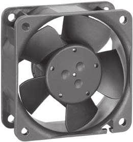 DC Axial Fans Series 600 N VARIOFAN 60 x 60 x 5 mm DC fans with electronically commutated external rotor motor. Fully integrated commutation electronics. Speed control by temperature sensor.