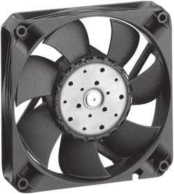 DC Axial Fans Series 4400 FN 9 x 9 x 5 mm DC fans with electronically commutated external rotor motor. Fully integrated commutation electronics. Rigid compression curve at low noise.