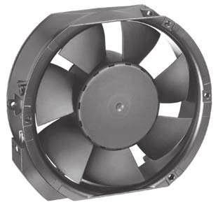 NEW DC Axial Fans Series 6400 TD TURBOFAN 7 x 50 x 5 mm DC electronic fan with 3 phase EC drive and fully integrated operating electronics.