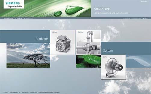 Engineering tools SinaSave energy efficiency tool Overview The SinaSave energy efficiency tool calculates potential energy savings and amortization times based on your individual conditions of use